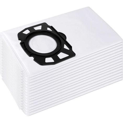 Packung mit 15 Staubsaugerbeuteln für Kärcher 2.863-006.0 Vliesfilterbeutel 487 WD4 WD5 WD6 WD5P WD6P Premium MV4 MV5 MV6 Filterbeutel für Nass- und Trockensauger