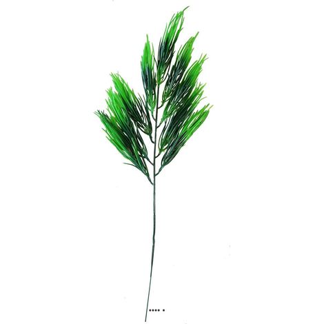 Herbe factice en piquet H50cm plastique extérieur très dense 9 têtes (1/2)