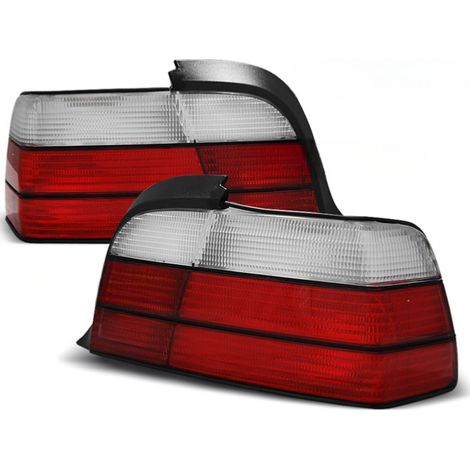 Paire feux arriere BMW serie 3 E36 Coupe de 1990 a 1999 Look M3 rouge blanc-27335688 (1/2)