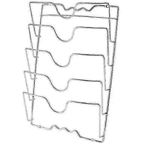 Support mural de rangement pour couvercles de casseroles et planches à découper, organisateur de cuisine en acier inoxydable, 41 x 25,5 cm (1/4)