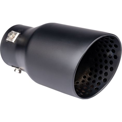 Punta de escape, acero inoxidable, negro mate, amio-04061 (1/4)