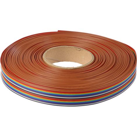Câbles en nappe RS PRO 20 voies, pas de 1.27mm 26 AWG, Multicolore