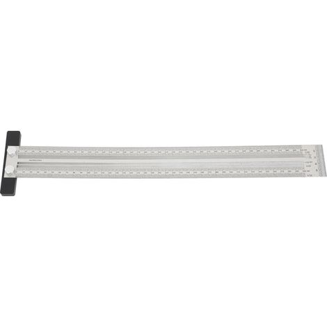 Hochpräziser T-Winkel aus Edelstahl für die Holzbearbeitung, hochpräzises Messwerkzeug für Schreiner, 300 mm (1/5)