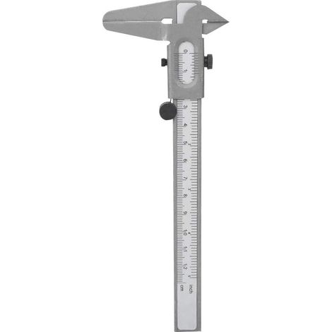 Stainless Steel Vernier Calipers Micrometer Gauge Vernier Caliper 5/6 Inch High Precision Metal Micrometer Ruler (5in) (1/5)