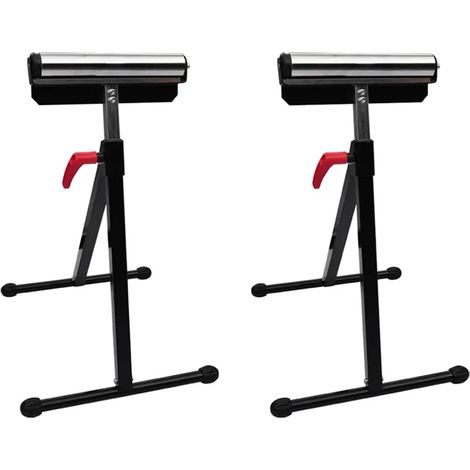 Échafaudages - Multicolore - supports réglables de rouleau - Ensemble de 2 - 44x53 cmxréglable 67-101 cm ( (LxlxH ) 2251731 (1/5)