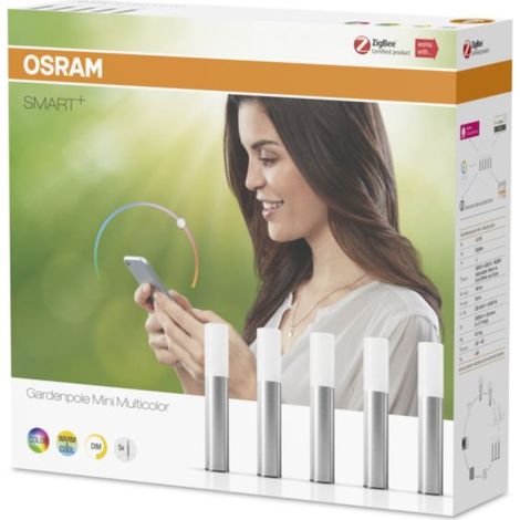 OSRAM LED Außenleuchte Smart+ Gardenpole mini Smart Home Außenbeleuchtung