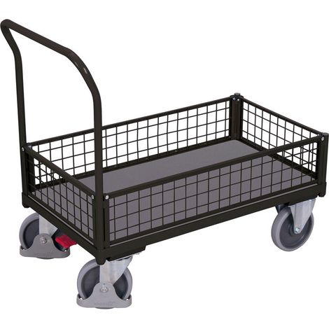 VARIOfit Kastenwagen mit 4 Drahtgitterwänden 1010x550mm Anthrazitgrau RAL 7016