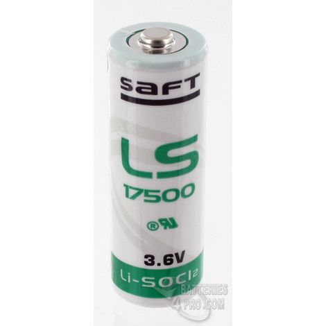 Pile rechargeable lithium 3.6V 3.6Ah – Accu haute performance pour appareils électroniques – Format 17/50 AU – LS17500 – Saft