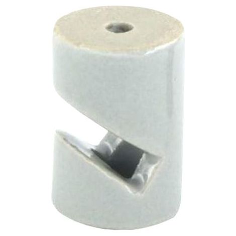 Serre-câble en V en porcelaine blanche, dimensions 30 x 20 mm, pour organiser et fixer les câbles (1/5)