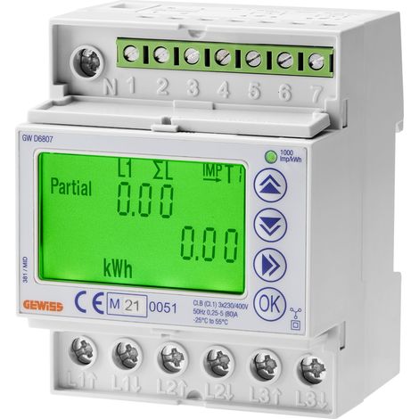 COMPT. MID MODBUS TRIPHASE DIRECT 80A 4M GEWISS GWD6804