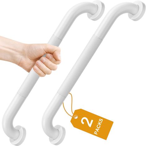 Barre d'appui salle de bain en acier inoxydable SUS304, poignée antidérapante 41cm pour toilettes, baignoire, douche et rampe d'escalier