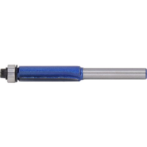 Fraise à chanfreiner bleue professionnelle, robuste et stable, pour le travail du bois, queue de 6 mm, 6 x 3/8 x 30 (1/5)
