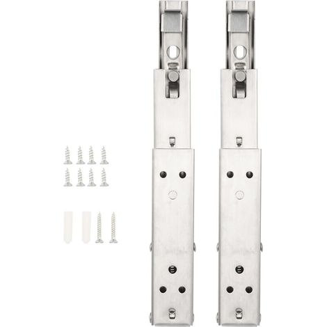 Support d'étagère pliable en 2 parties, robuste, en acier inoxydable, idéal pour gagner de la place sur votre plan de travail (support de bricolage B).
