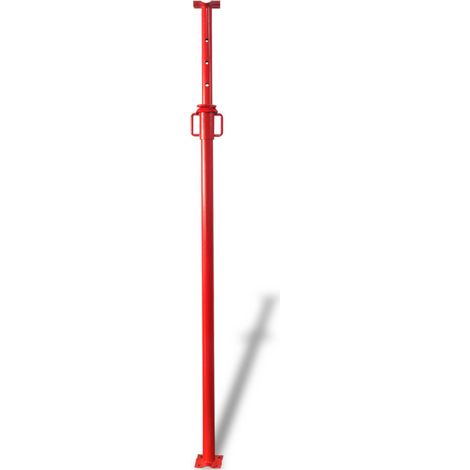 vidaXL Soporte Acrow Manual Rojo 280 x 12 x 12 cm (1/2)