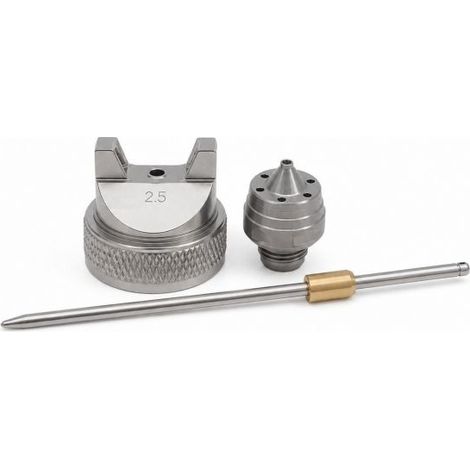Kit Ugello di Ricambio 2.5mm per Aerografo Pistola a Spruzzo H-827 HVLP (1/5)