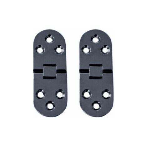Paquete de 10 bisagras de mesa plegables, bisagras planas para puertas de armario plegables, bisagras de puerta de armario de aleación de zinc, bisagras de puerta con bordes redondeados, para mesa de  (1/4)
