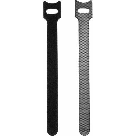 150PCS Attach Cable Velcro Réutilisables, 150 x 12 mm Sangle Velcro pour Range Cable (Noir) (1/3)