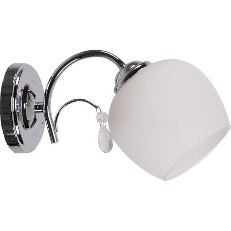 Applique ZACHERA Candellux chromée blanche E27 1x40W (1/2)