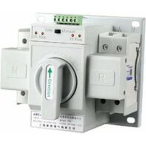 Automatischer Umschalter – 1 Stück 220 V 63 A 2-poliger Mini-Leistungsschalter, automatischer Umschalter für Dual-Stromversorgung (1/5)