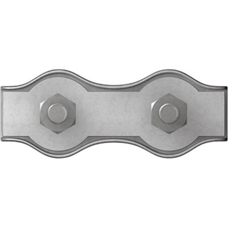 Morsetto serracavi 3 mm Acciaio galvanizzato zinco dörner + helmer 4814454 20 pz. (1/2)