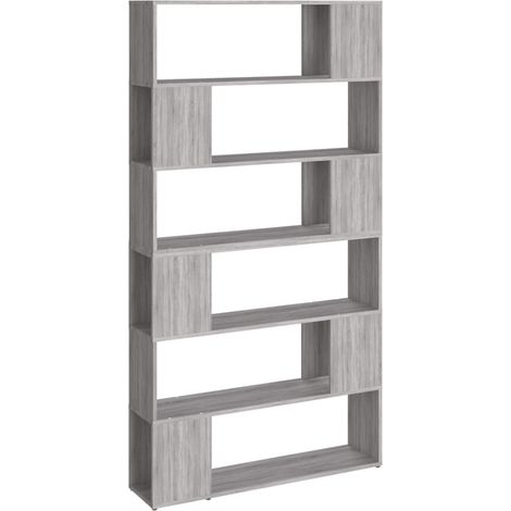 Maison Exclusive - Bücherregal/Raumteiler Grau Sonoma 100x24x188