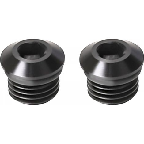 Adaptateur de prise mâle à six pans creux 4AN, port ORB avec joint torique, aluminium noir, lot de 2 (1/4)