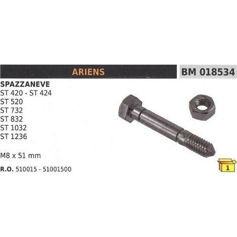 Perno spinotto di sicurezza M8x51mm spazzaneve ARIENS ST 420 ST 424 ST 520 ST732