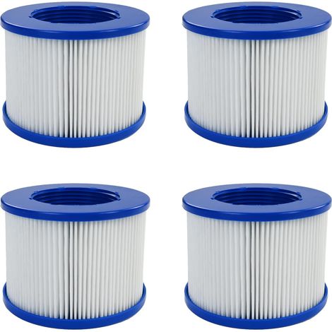 Kartuschen und Visser für Filtrationen im Spa RELXTIME/ALEKO/Wejoy Aquaspa/Co-z/Wave/CleverSpa - Kartuschen Filetées für Spas und Schwimmbadmassage (4er-Pack) (1/5)