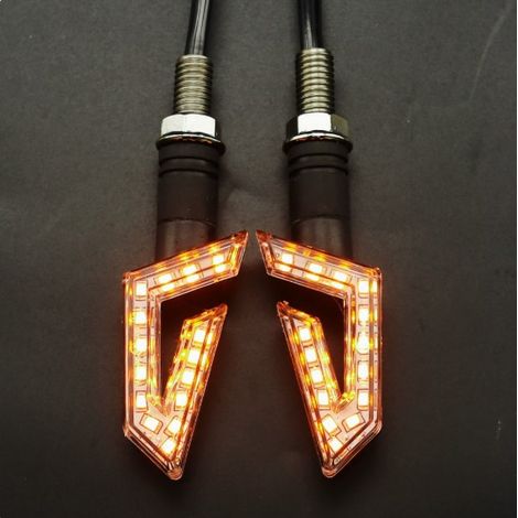 12V LED turn signal for electric motorcycles, conversion accessory compatible with the Leibang 038 turn signal