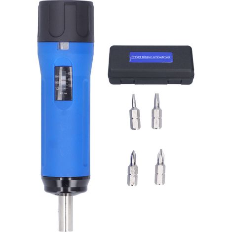 CléClé dynamométrique préréglée avec adaptateur et coffret - SSQ-12 (1.2 Nm) (1/5)