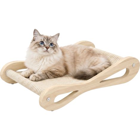 PawHut 2 in 1 Sisal Cat Scratcher Bed Cat Scratching Board and Lounger