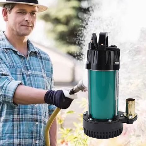 Pompe submersible à courant continu 300 W pour puits profonds, hauteur de refoulement maximale de 25 mm (1 pouce), débit de 4 m³/h (18 gal/min), moteur sans balais en cuivre, câble de 7 m (23 pieds),  (1/5)