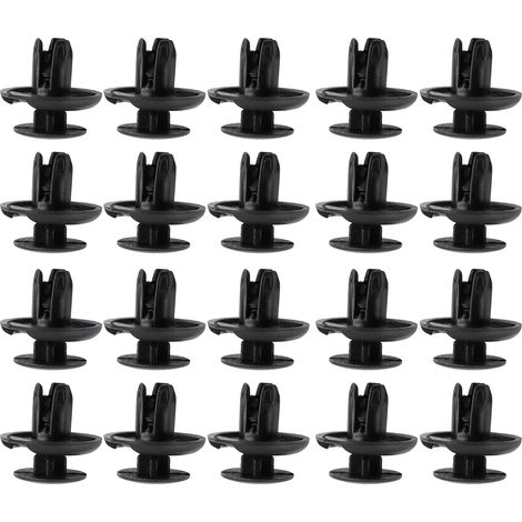 Attache de pare-chocs auto, clips rivets poussoirs garniture pour Honda, 10 pièces, fixation robuste en plastique noir, remplacement facile (1/5)