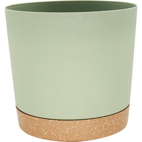 Pots de fleurs en terre cuite BSGSH en liquidation, 20 cm (8 pouces), ensemble de pots de fleurs verts Anthony Bean pour plantes d (1/5)