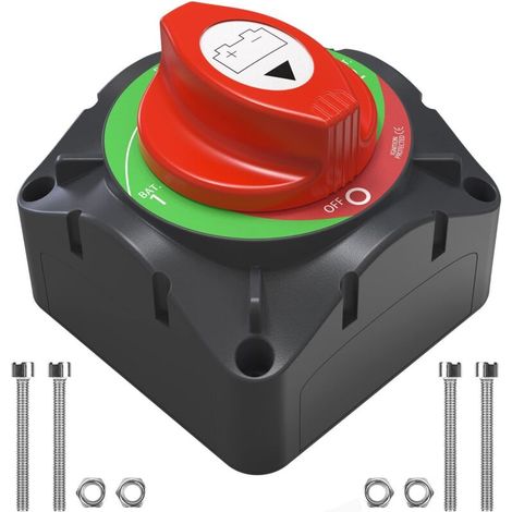 Hochstrom-Batterieschalter 600A für Lkw, Anhänger, Schiffe und Yachten (Hochleistungs-Batterieschalter 12V-48V) (1/2)