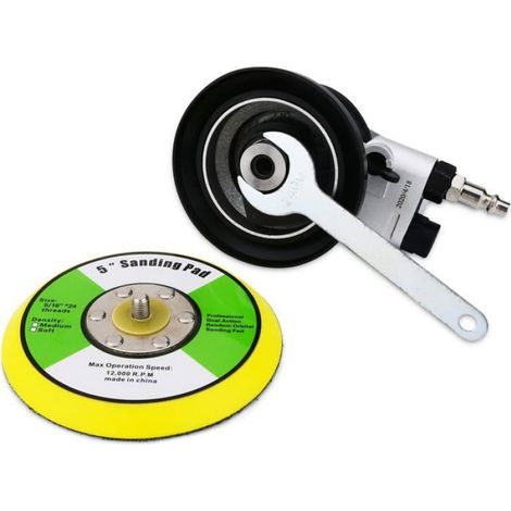 Polisseuse pneumatique à double action haute performance mini avec, 13500 tr/min (Argent 125mm) (1/5)