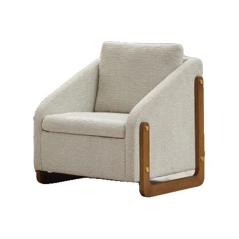 Sillón auxiliar, diseño ergonómico, fácil montaje, color beige. (1/2)
