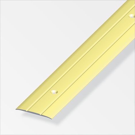 coprisoglia 37x2.5 alluminio ottonato forato - 1 metro. (1/2)