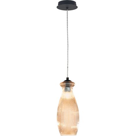 Suspension en verre moderne Madagascar 3 - Orange (1/2)