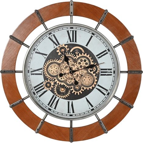 Reloj Pared Pino Metal 86X9,5X86 Natural (1/4)