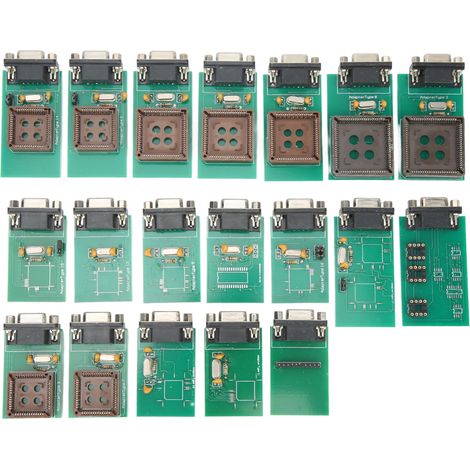 Adaptateur complet UPA pour programmation Eeprom, Clip de carte pour tous les programmeurs USB, 19 pièces