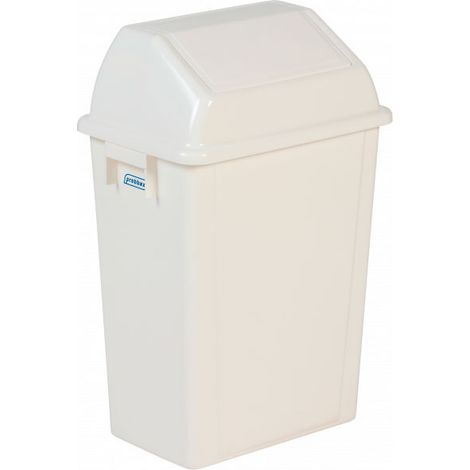 Poubelle murale avec couvercle 40 litres blanc - Dbmark