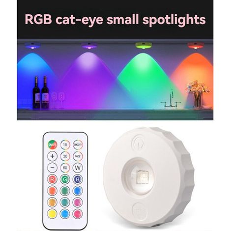 Spécifications : 2 pièces par lot  Couleur : Blanc  Matériau : ABS  Projecteur LED rechargeable avec télécommande sans fil