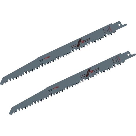 SCRS1531L5 Paquet de 2 lames de scie inversées 240 mm 5 TPI S1531L