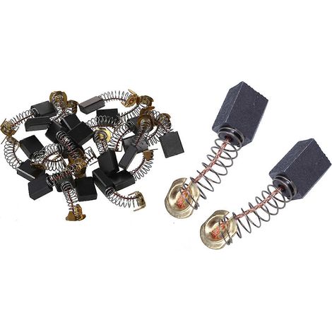 8 balais de charbon CB411 (12 x 9 x 6 mm) pour meuleuse d'angle électrique et 20 balais de charbon (6,3 x 13,3 x 17 mm) pour scie Makita CB-153. (1/5)