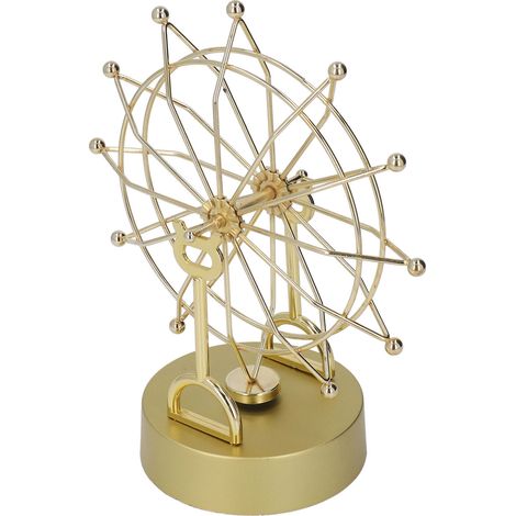 Elektronisches Riesenrad, Schreibtischspielzeug, magnetische Rotation, Perpetuum Mobile, Heimdekoration, Gold (1/5)