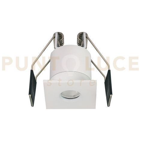 GFA1922N FARETTO DA INCASSO IP65 IN ALLUMINIO E METACRILATO QUADRATO A LED 4000K 240LM 3W BIANCO