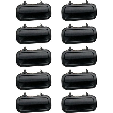 Poignées de porte de rechange (paquet de 10, IZ1521106) pour extérieur noir arrière droit des camionnettes Rodeo (1998-2003).
