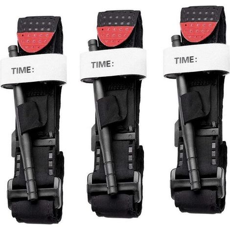 Tourniquet Set 3 pièces pour urgences, chasse, randonnée, contrôle des pertes de sang