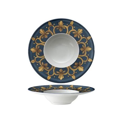 6 x assiettes à pâte ROYALE - Porcelaine - 27.5cm - Saturnia